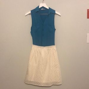 Express Chiffon Portofino Shirt, XS